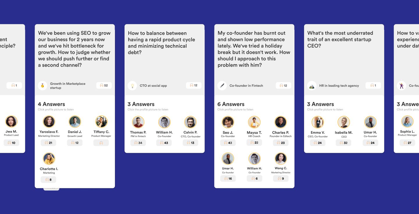 The audio-Quora idea